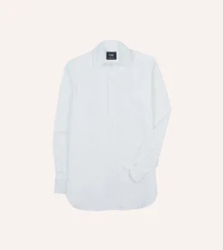 Drake’s Cotton Oxford Cloth Long Point Collar Shirt