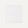 Drake’s White Linen Pocket Square