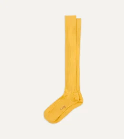 Drake’s Cotton Over-the-Calf Socks