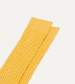 Drake’s Cotton Over-the-Calf Socks