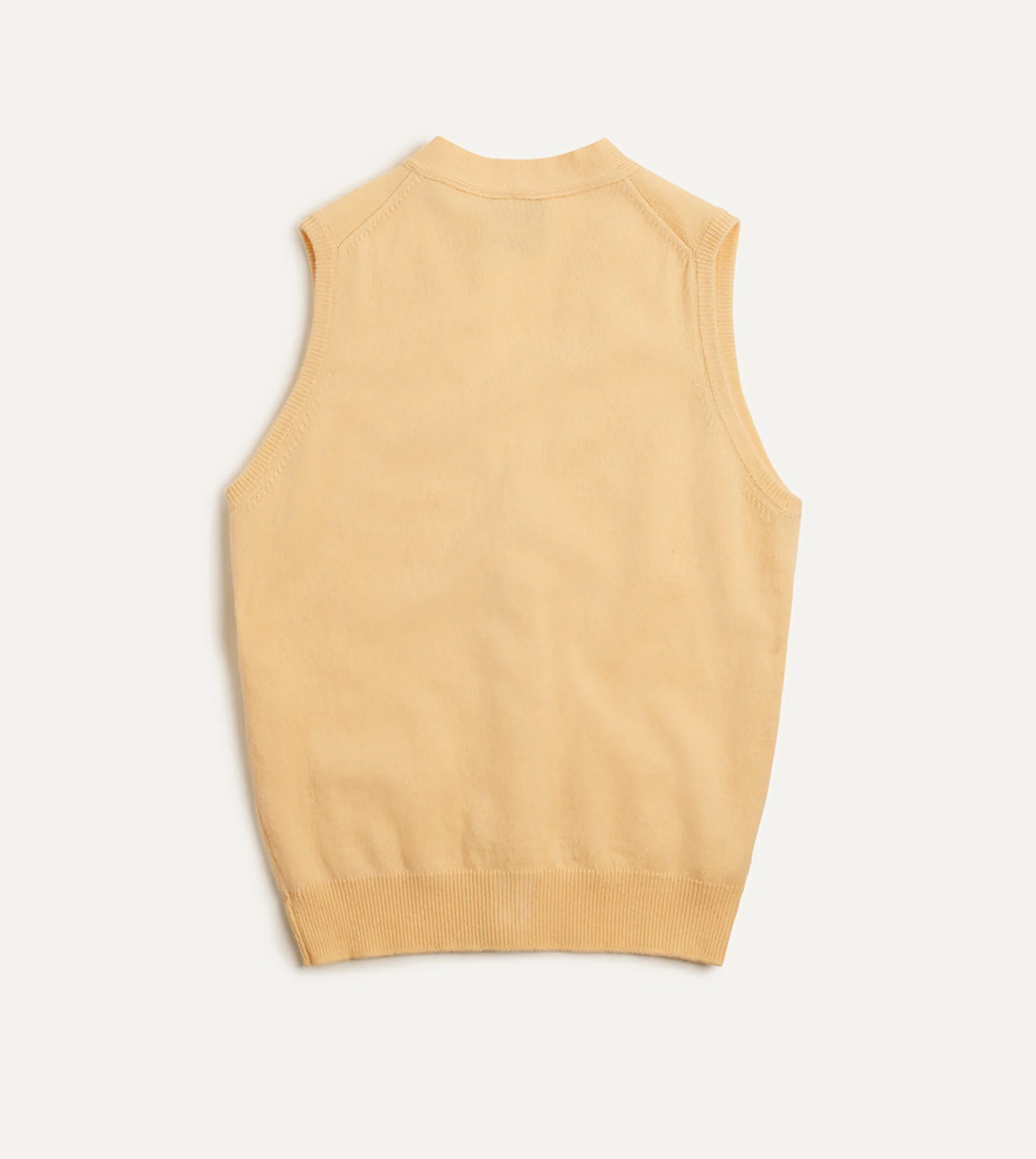 Drake’s Lambswool Sleeveless Cardigan